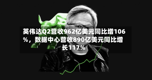 英伟达Q2营收962亿美元同比增106%，数据中心营收890亿美元同比增长117%-第2张图片