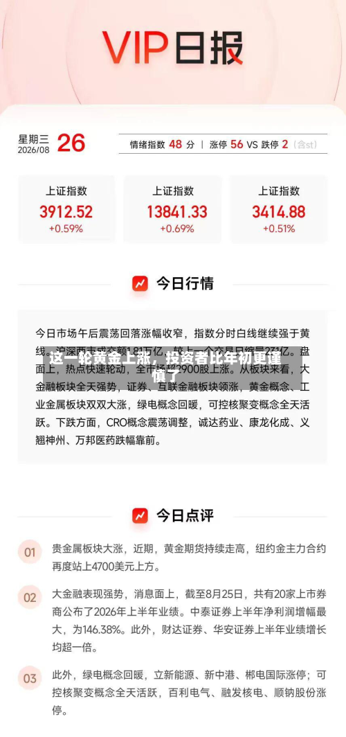 这一轮黄金上涨，投资者比年初更谨慎了-第1张图片