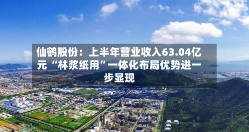 仙鹤股份:上半年营业收入63.04亿元 “林浆纸用”一体化布局优势进一步显现-第3张图片