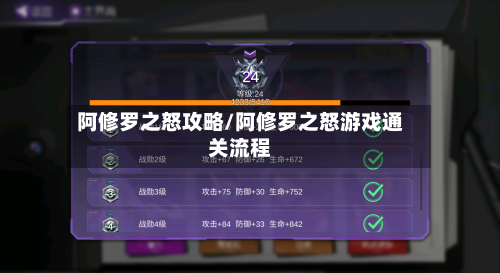 阿修罗之怒攻略/阿修罗之怒游戏通关流程-第2张图片