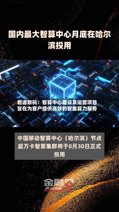 君逸数码：智算中心建设及运营项目旨在为客户提供高效的智能算力服务