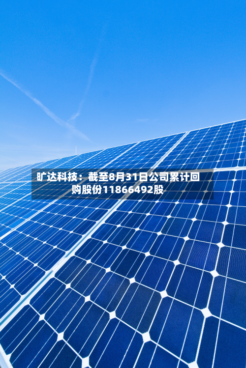 旷达科技：截至8月31日公司累计回购股份11866492股-第2张图片