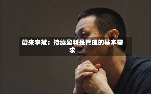 蔚来李斌:持续盈利是管理的基本需求-第2张图片