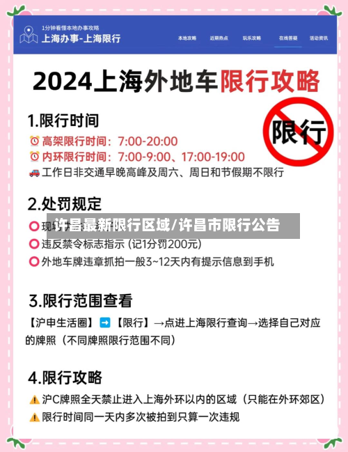 许昌最新限行区域/许昌市限行公告