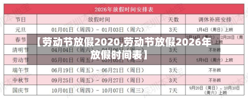 【劳动节放假2020,劳动节放假2026年放假时间表】-第2张图片