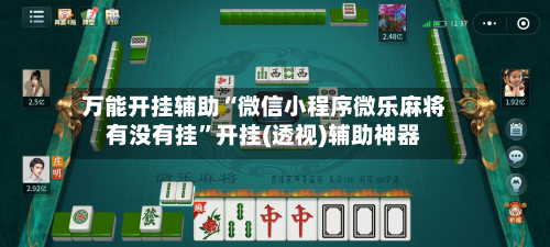 万能开挂辅助“微信小程序微乐麻将有没有挂”开挂(透视)辅助神器-第2张图片