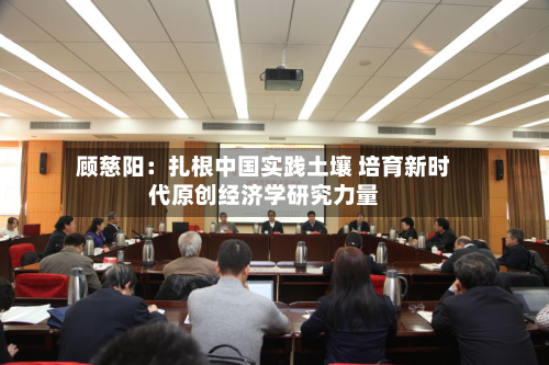 顾慈阳：扎根中国实践土壤 培育新时代原创经济学研究力量-第2张图片