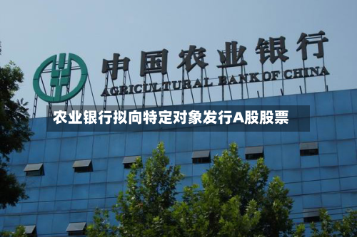 农业银行拟向特定对象发行A股股票-第1张图片