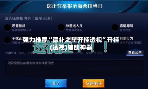强力推荐“德扑之星开挂透视”开挂(透视)辅助神器-第3张图片