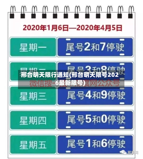 邢台明天限行通知(邢台明天限号2026最新限号)