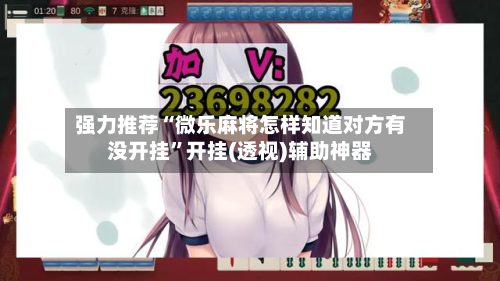 强力推荐“微乐麻将怎样知道对方有没开挂	”开挂(透视)辅助神器-第2张图片