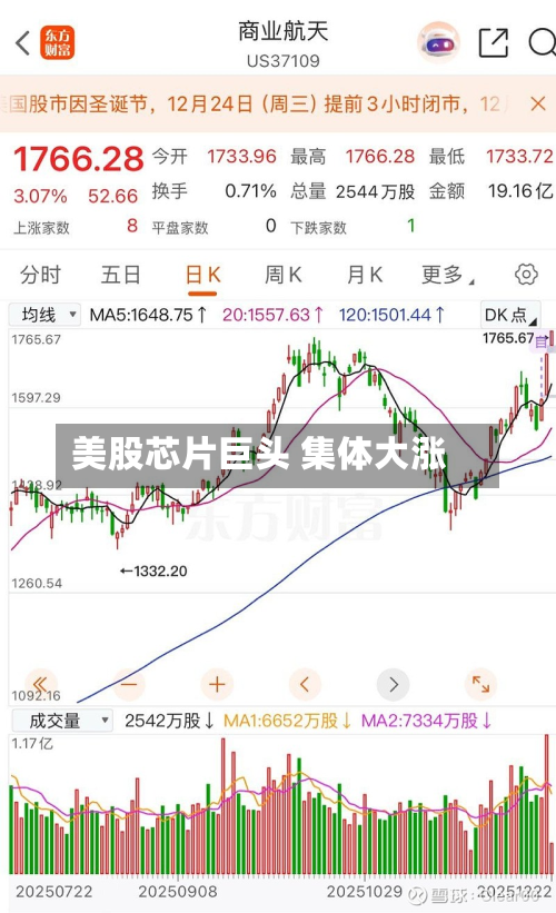 美股芯片巨头 集体大涨