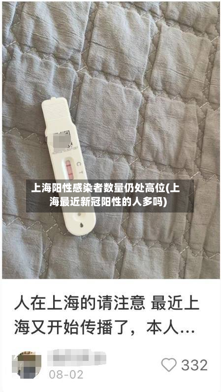 上海阳性感染者数量仍处高位(上海最近新冠阳性的人多吗)-第3张图片