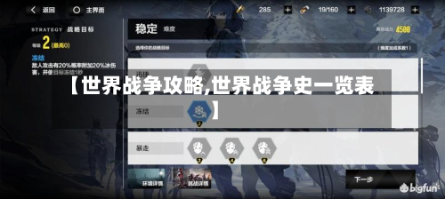 【世界战争攻略,世界战争史一览表】-第2张图片