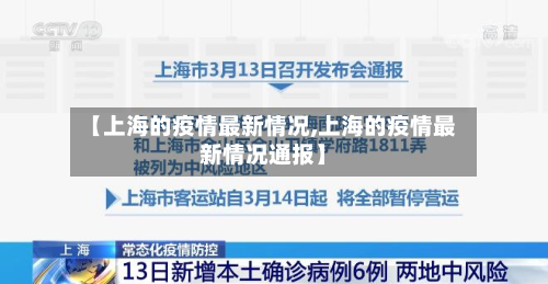 【上海的疫情最新情况,上海的疫情最新情况通报】-第3张图片