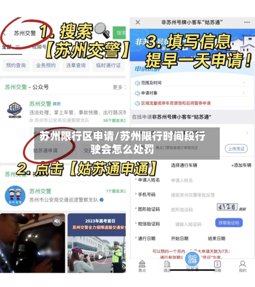 苏州限行区申请/苏州限行时间段行驶会怎么处罚-第2张图片