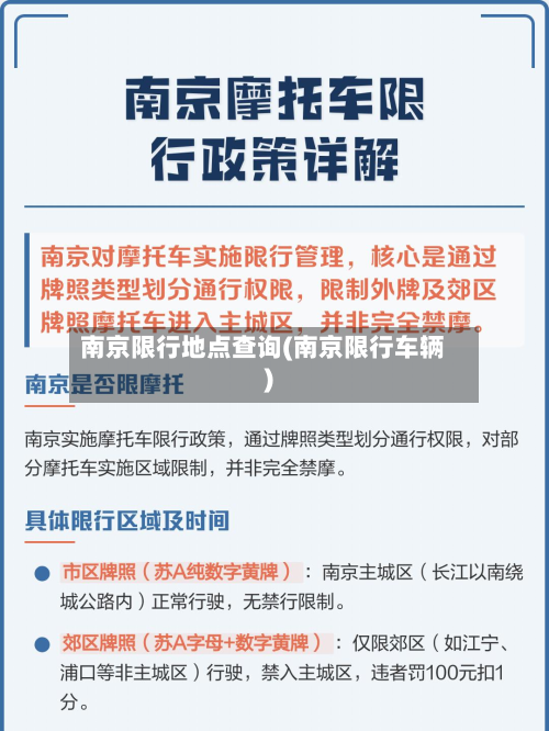 南京限行地点查询(南京限行车辆)