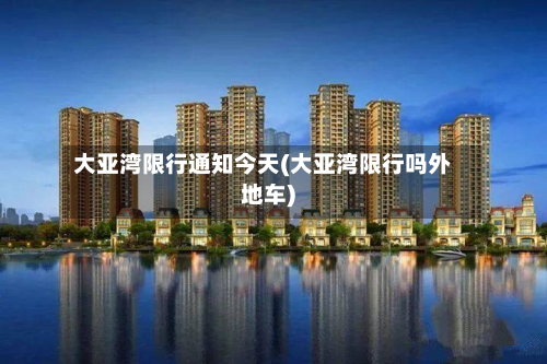 大亚湾限行通知今天(大亚湾限行吗外地车)-第3张图片