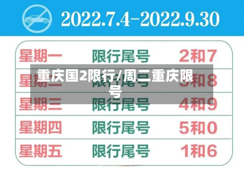 重庆国2限行/周二重庆限号