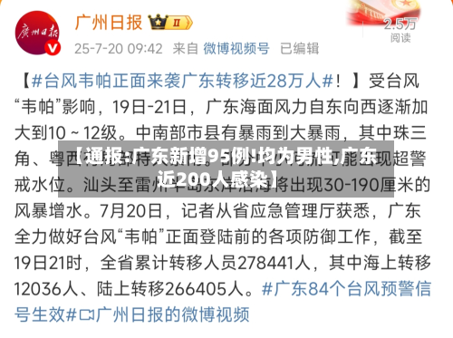 【通报:广东新增95例!均为男性,广东近200人感染】-第2张图片