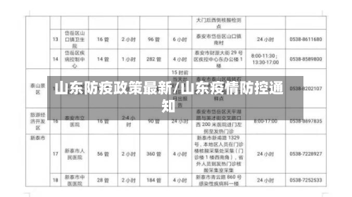 山东防疫政策最新/山东疫情防控通知-第2张图片